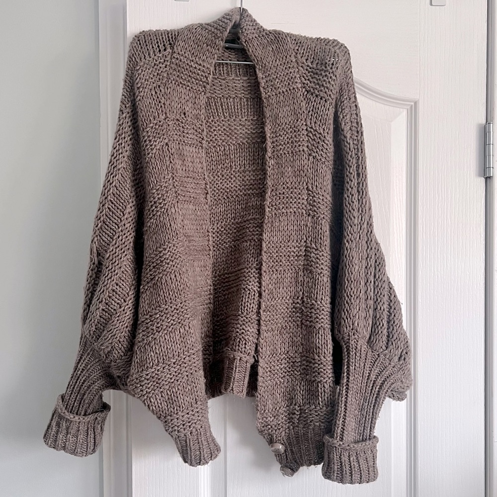 Slouch knit cardigan